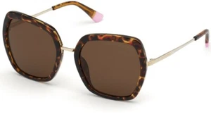 Victoria Secret VS0036 52E Tortoise Gold Square Women Sunglasses 54-19-140 0036 - Picture 1 of 1