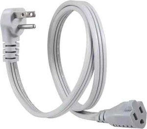 Rallonge d'alimentation pour appareil - 3 broches fil plat SPT-3 14 AWG robuste 3 pieds - Photo 1/4