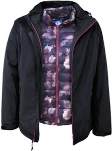 Neu Snow Country Oberbekleidung Damen Plus 1X 2X 3X 4X 5X 6X Alpen 3in1 Mantel Weinrot - Bild 1 von 5