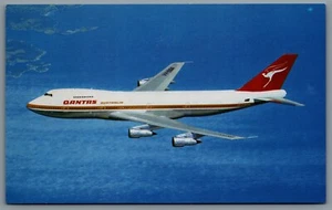 Postcard c1971 Airline Australia Qantas Airways Boeing 747B VH-EBA - Imagen 1 de 2