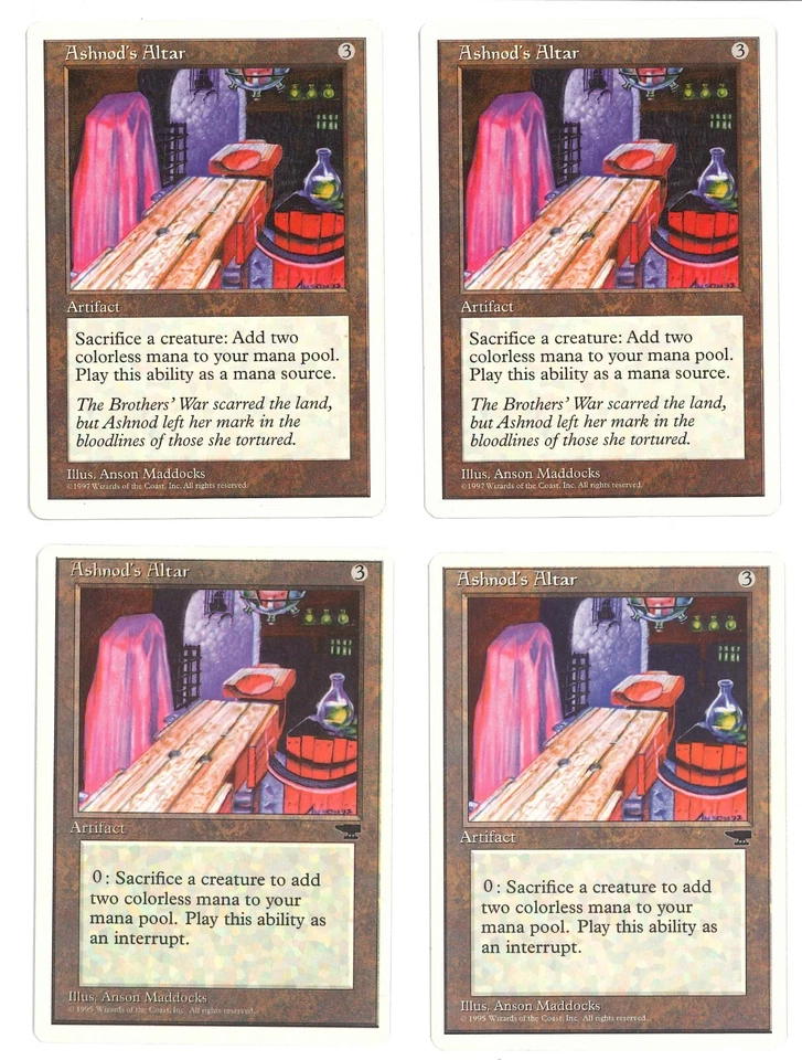 MTG Chronicles/5th Edition - 4x Ashnod's Altar - LP - Image 1 of 1