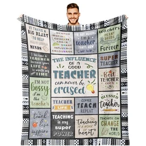 Teacher Gifts Teacher Appreciation Gifts Gifts for Teachers Blanket 60''x50 f... - Picture 1 of 7
