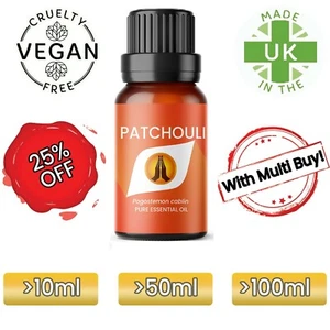Patchouli Essential Oil - Pure Natural Aromatherapy Oil Fragrance - Picture 1 of 12