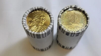 Lot of 2 2000-P $1 Sacagawea Dollar Rolls - Image 1 of 3