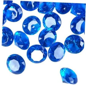 Acrylic Diamond Fake Gems Vase Filler, 240pcs 3/4 Inch Faux Royal Blue - Picture 1 of 7
