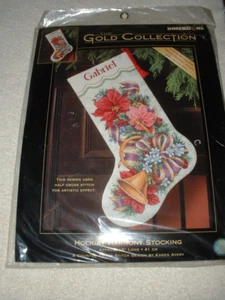 Dimensiones Oro Holiday Harmony Navidad Medias Punto de Cruz Kit Sellado 8713 - Imagen 1 de 2