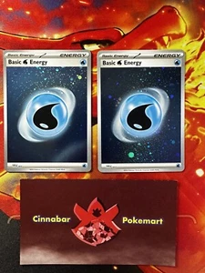 x2 Water Energy - SVE 003 Scarlet & Violet 151 Cosmic Holo Pokémon - NM/MINT - Picture 1 of 2