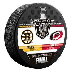 2019 Stanley Cup Playoffs Duelling Puck Carolina Hurrikane/Boston Bruins - Bild 1 von 2