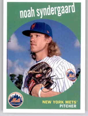 2018 Archives 1959 Design Noah Syndergaard Base Card MLB PWE RP Mets #2 - Image 1 of 2