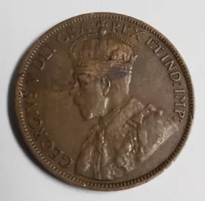 1918 Canada Large Cent George - Picture 1 of 2