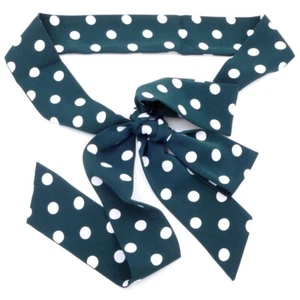 Lady Polka Dot Sash Belt Cinch Wrap Waistband Ribbon for Dress Belt Accessory - Picture 1 of 19