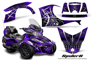 CAN-AM BRP SPYDER RT 2014-2019 CREATORX GRAPHICS KIT DECALS SPIDERX PURPLE - Picture 1 of 1