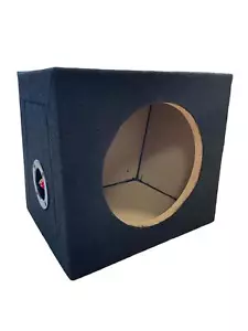 8 Inch Sealed Sub Box Subwoofer Enclosure 8L MDF Black Carpeted Boom Bass Box - Picture 1 of 7