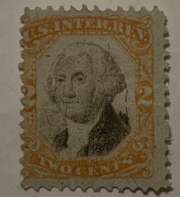 ERROR U.S. REVENUE STAMP NARROWLY CUT 2C REVENUE STAMP - Image 1 of 3