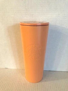 Starbucks Vaso Frío Tropical Acero Inoxidable Melocotón/Naranja 24oz - SIN PAJITA - Imagen 1 de 8