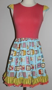 Matilda Jane Good Hart Symons General Store Dress Size 12 Windows Pattern - Picture 1 of 4