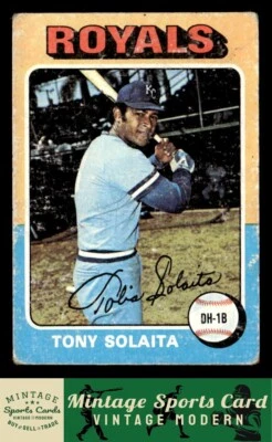1975 Topps - Tony Solaita - #389 "Mini" Kansas City Royals - Image 1 of 2