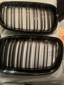 SNA X5 X6 front kidney gloss black grill 2 piece ser - Picture 1 of 6
