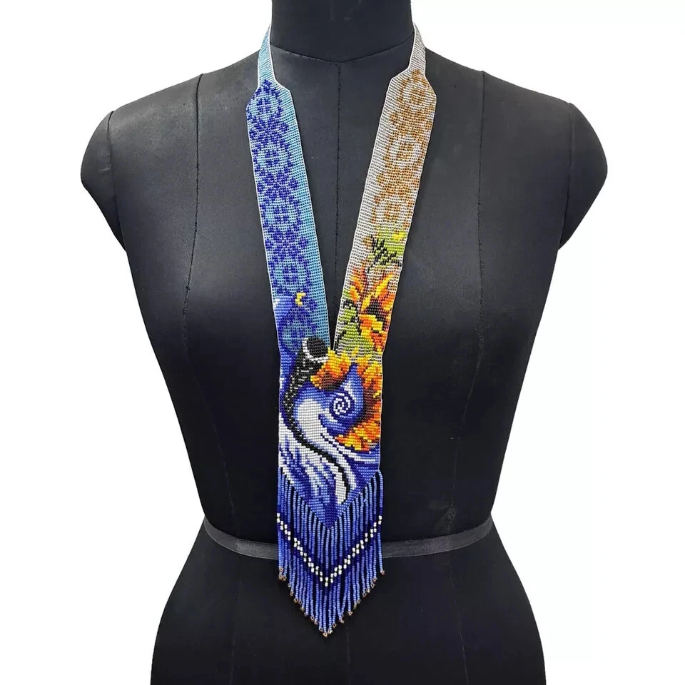 Collar Hecho a Mano Semilla Cuentas Estilo Americano Buen Collar Boho Cuentas Collar Foto 1 de 1