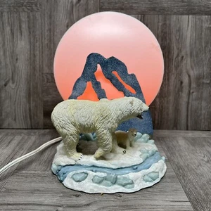 Vintage 90s TIC Shadow Caster Polar Bear Table Top Light Tested Working RARE HTF - Picture 1 of 18