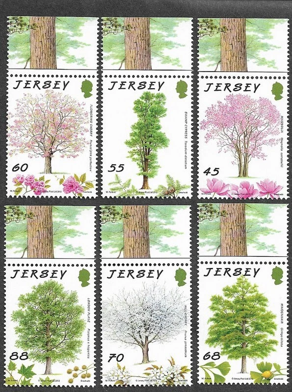 JUEGO JERSEY ÁRBOLES MNH NATURE 2012 Foto 1 de 1