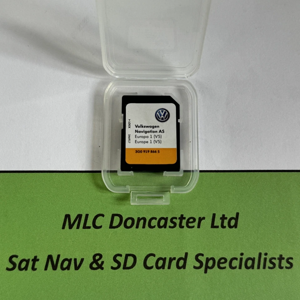 Genuine Volkswagen V5 Satellite Navigation SAT NAV SD Card 3G0 919 866 S - Image 1 of 1