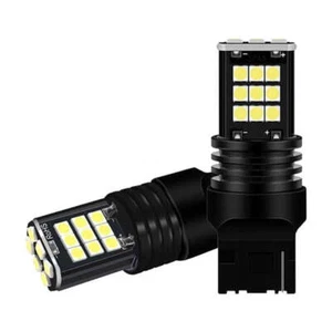2PCS LED Bulb W21W T20 7440 For Reverse Turn Signal Light Bulbs White - Picture 1 of 6