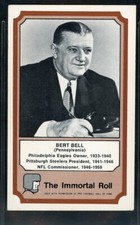 1974 Fleer The Immortal Role BERT BELL Card Canton Hall of Fame