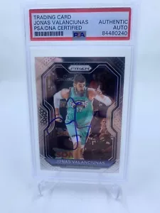 Jonas Valanciunas Signed 2020-21 Panini Prizm IP Auto PSA/DNA Pelicans - Picture 1 of 2