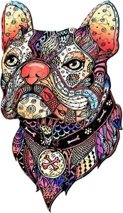 Wooden Jigsaw Puzzle Artifact Irregular Shape  8.15X 6.3" 100pcs Small - Picture 1 of 7