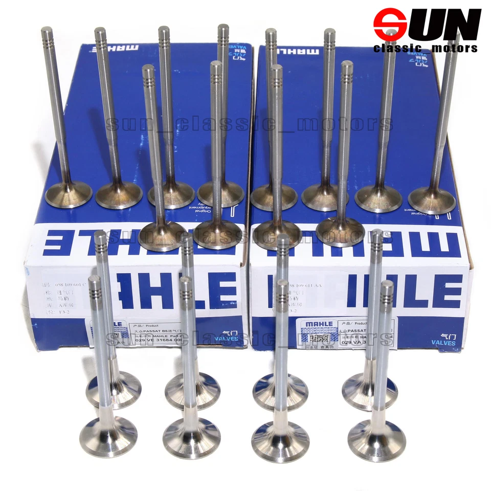 KIT DE 20 VÁLVULAS DE ADMISIÓN Y ESCAPE PARA VW BEETLE JETTA GOLF AUDI A4 TT 1.8T MAHLE Foto 1 de 4