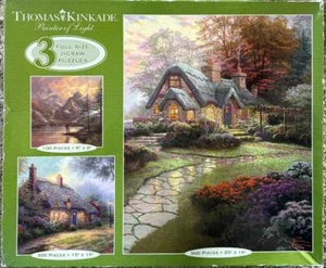 Vintage Ceaco Multi-pack de rompecabezas; T. Kinkade; 100-500 piezas 3532-6 - Imagen 1 de 2