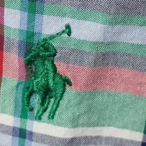 Camisa Ralph Lauren Hombres Abotonada Pequeña Multicolor A Cuadros Manga Larga Ajuste Personalizado - Imagen 1 de 10
