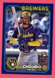 Actualización Topps 2024 Royal Blue Jackson Chourio RC #US 155 Milwaukee Brewers - Imagen 1 de 1
