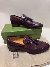 GUCCI TASSEL LOAFER  REAL FINEST ALIGATOR LEATHER 5200US$ NEW!