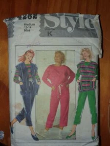 Style Sewing Pattern No 4262 Unlined Sleeveless Cardigan Pullover Top and T Used - Bild 1 von 2