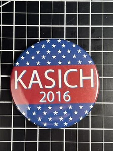 Bottone spilla primaria presidenziale John Kasich 3,5" Partito Repubblicano 2016 - Foto 1 di 3
