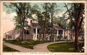 Vintage Postcard Schuyler Mansion, Headquarters of Burgoyne Schuylerville NY - Picture 1 of 2