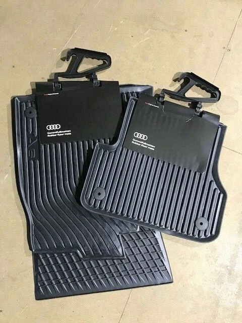 Genuine Audi A6 2015 - 2018 Ft & Rr Rubber Floor Mats 4G2061501A041 4G0061511041 - Image 1 of 1