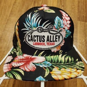 Cactus Alley Floral Trucker Hat Cap Adult Lubbock Texas Graphic Print Hawaiian - Picture 1 of 6