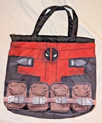 Traje Deadpool Marvel Comics - Calaveras forradas - Bolso de mano con cremallera Foto 1 de 4