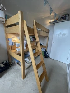 Aspace Winslow high sleeper with desk in beautiful Oak. Excellent condition. - Picture 1 of 8