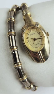 Reloj Cobra Snake Vintage Envolvente Espiral Alrededor Dorado Tono Plata - Necesita Batería - Imagen 1 de 9