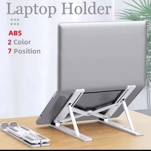 Laptop Halterung 7 Stufen verstellbar Laptop Basis für PC Laptop - Silber - Bild 1 von 6