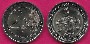 DEUTSCHLAND 2 EURO 2009-D UNC 1 JAHR TYP,BUNDESLÄNDER-BUNDESLAND SAARLAND,COM - Bild 1 von 1
