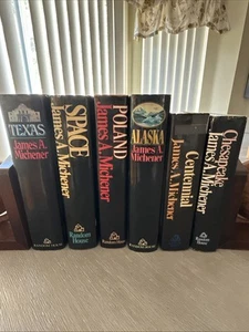 VINTAGE  James A. Michener Lot of 6 Hardcover Books- 5 FIRST EDITIONS! HC/DJ - Picture 1 of 22