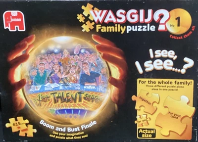 Wasgij Family 615 pc # 1 Boom and Bust Finale Family Jigsaw puzzle Rare - Image 1 of 2