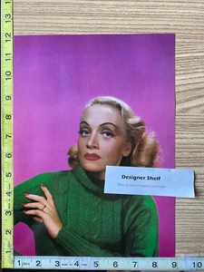 Marlene Dietrich In Green Sweater Paramout Publicity 1947 Scene Book Photograph - Picture 1 of 1