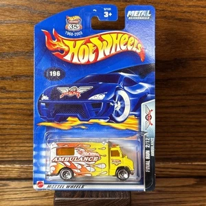 2003 Hot Wheels 35th Anniversary Ambulance #196 Final Run 2/12 Yellow W13 - Picture 1 of 4