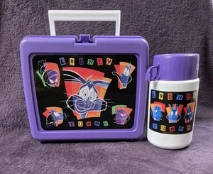 Vintage Looney Tunes Bugs Bunny Lunch Box W/ Original Thermos 1998 - Picture 1 of 10